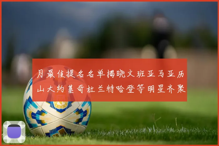 月最佳提名名单揭晓文班亚马亚历山大约基奇杜兰特哈登等明星齐聚争夺荣誉